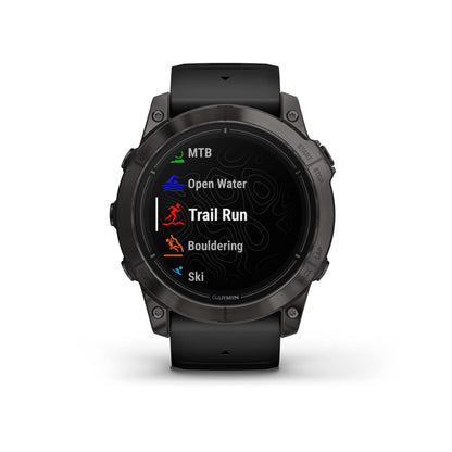 Garmin epix Pro (Gen 2) Sapphire Edition, 51 mm, Hochleistungs-Smartwatch, fortschrittliche Trainingstechnologie, integrierte Taschenlampe, schwarz