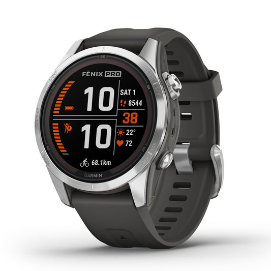 Garmin fēnix 7S Pro – GPS-Multisport-Smartwatch mit Solarladelinse, Farbdisplay und Touch-/Tastenbedienung, TOPO-Karten, über 60 vorinstallierte Sport-Apps